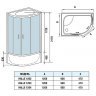 Душевая кабина WeltWasser WW500 Halle 1204 120x90 R 10000003315 с гидромассажем