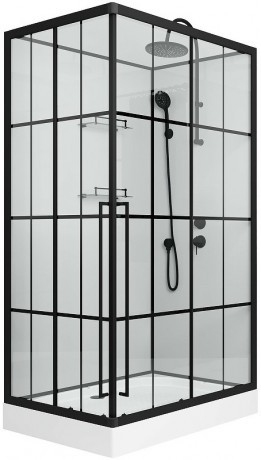 Душевая кабина Niagara Standart 120x80 R ST120/80/15QR/KL/BKT без гидромассажа
