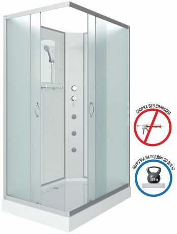 Душевая кабина Niagara Classic 120х80 NG-43285-14QBKG с гидромассажем