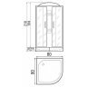 Душевая кабина River Nara Light XL 80/24 MT
