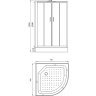 Душевая кабина Parly Bianco Эконом 90x90 EB931 без гидромассажа