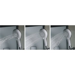 Душевая кабина Black&amp;White Galaxy 100х100 5503100 с гидромассажем профиль Серебристый хром задняя стенка Белая