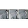 Душевая кабина Black&White Galaxy 100х100 5503100 с гидромассажем профиль Серебристый хром задняя стенка Белая