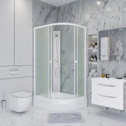 Душевая кабина Niagara Promo 100x70 L P100/70/26L/MT/BK без гидромассажа