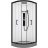 Душевая кабина Black&White Galaxy 8001900 с гидромассажем профиль Черный задняя стенка Белая