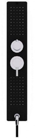 Душевая кабина Black&White Galaxy 8001900 с гидромассажем профиль Черный задняя стенка Белая